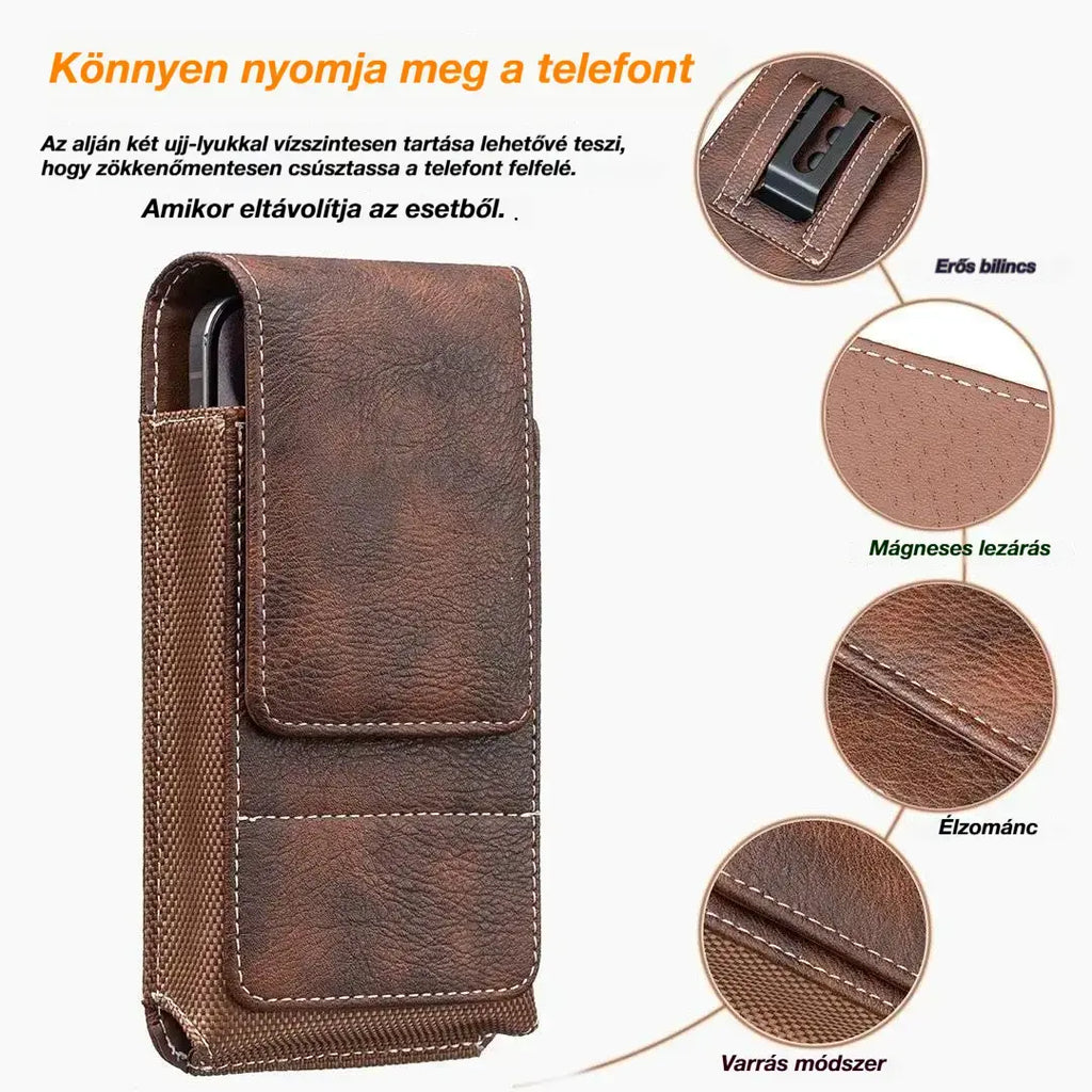 🔥 Mobiltelefontok övcsipesszel – mágneses záródású, tartós és kártyatartóval