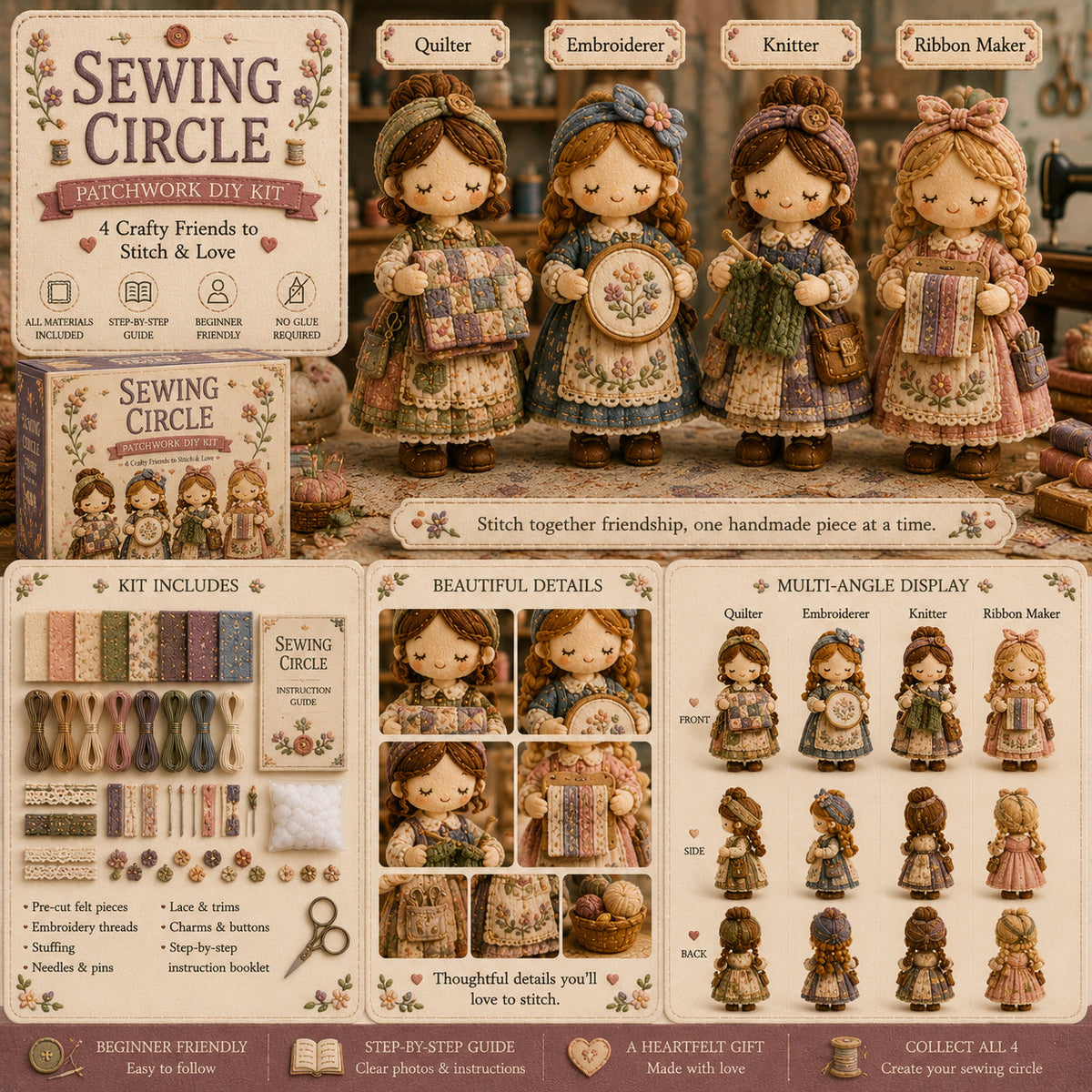 Utolsó nap: Élvezd a 49% kedvezményt!  Miniatűr patchwork készlet a Miniature World sorozatból.