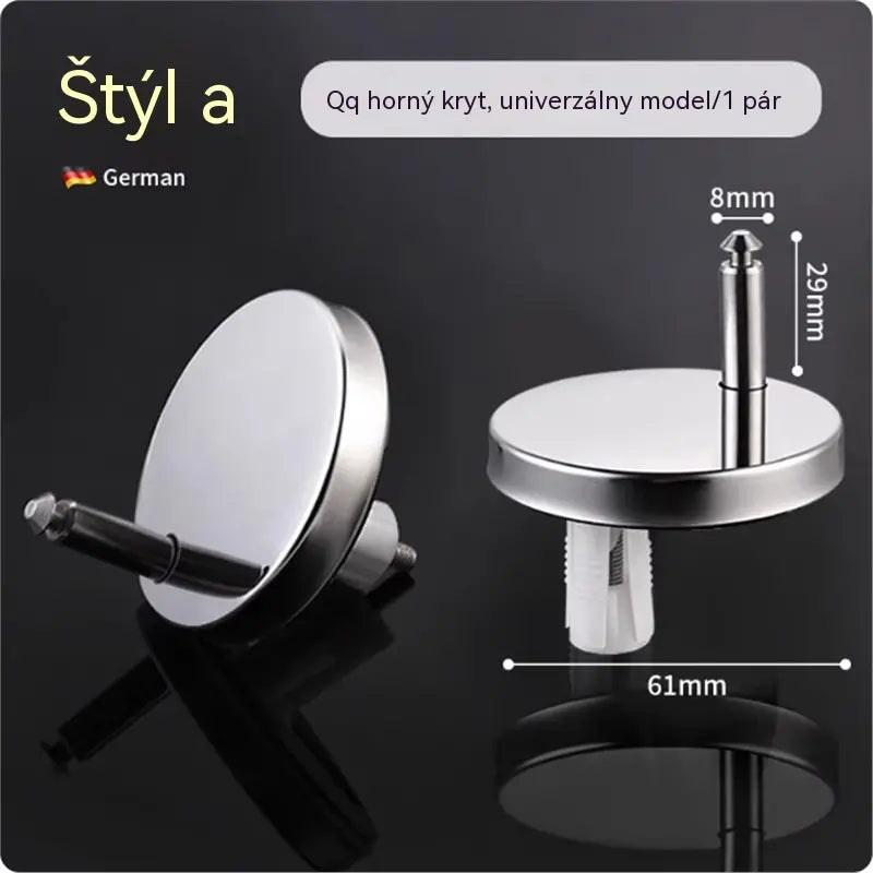 🚽【2 páry, celkem 4 kusy】 Univerzální koupelnové doplňky ----💦✨šroubové svorky pro upevnění toaletního sedáku.