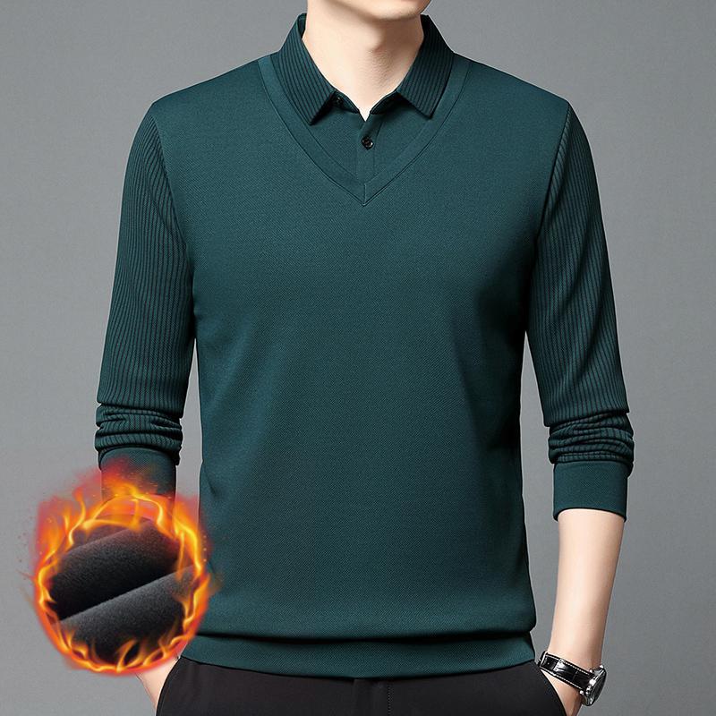 👔【M-4XL】Stílusos és sokoldalú, kétrészes férfi ing szett, tökéletes a változó évszakokhoz, és melegen tart ősszel és télen.
