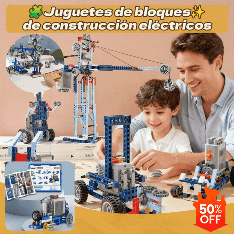 🤖🧩 【50% kedvezmény korlátozott ideig】LEGO típusú elektromos építőrobot gyerekeknek