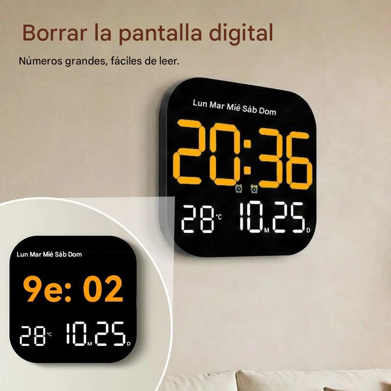 🕰️ ¡Más de 50.000 unidades vendidas! 🛏️ Reloj digital para el hogar y la oficina: ¡despierte suavemente y olvídese de las alarmas molestas! Brillo ajustable, funcionamiento silencioso por la noche. 🌙