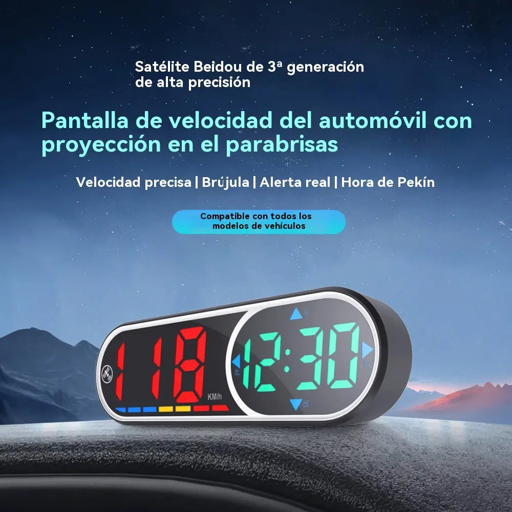 🚗Autó HUD kijelző | HD GPS kivetítés | Valós idejű sebesség és biztonságosabb vezetés