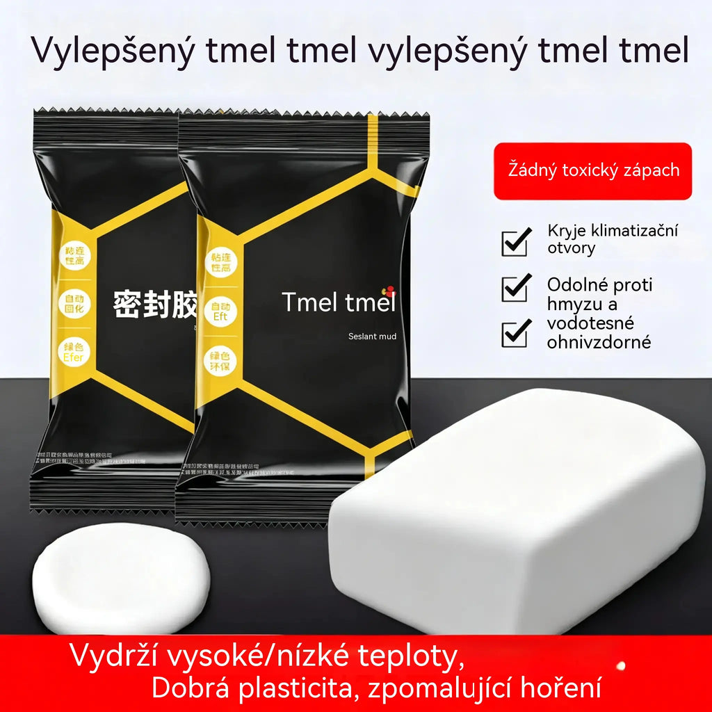 【10 kusů za 530 Kč】🔧 Bílý voděodolný těsnicí tmel – Opravuje otvory, stěny a potrubí klimatizace 💧🏠