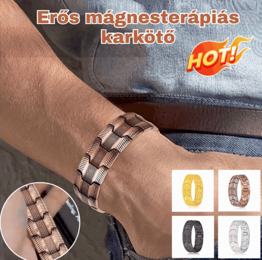 EgészségKiegészítő  Levehető mágneses karkötő