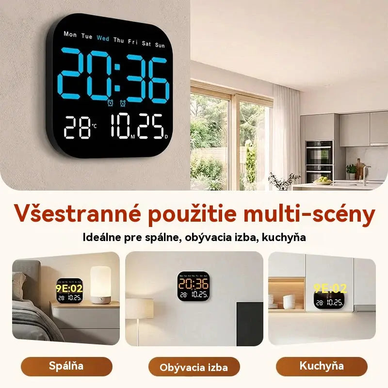 Časovo obmedzená 40% zľava! Digitálne hodiny do domácnosti a kancelárie