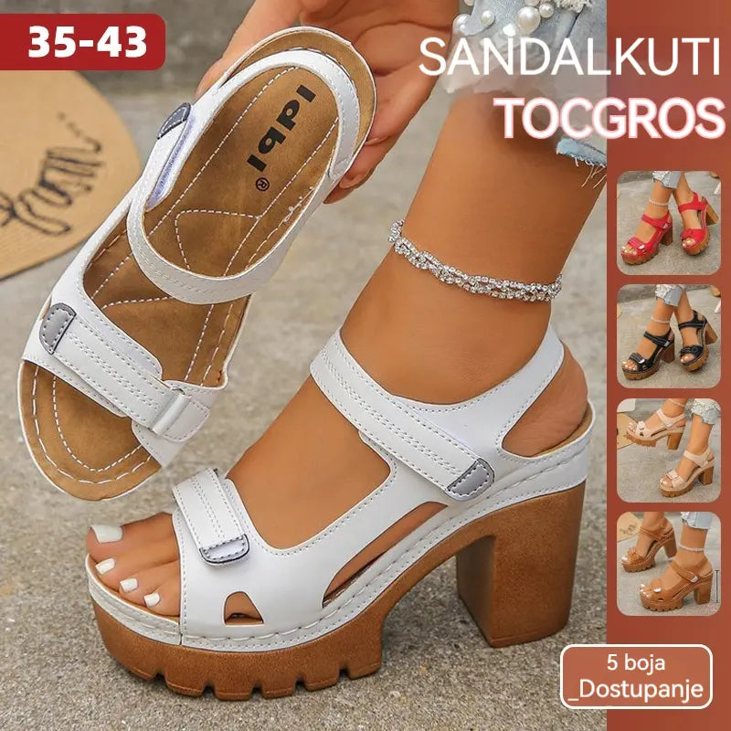【35-43】 Sandale s platformom i debelom petom – više, stabilnije, elegantnije