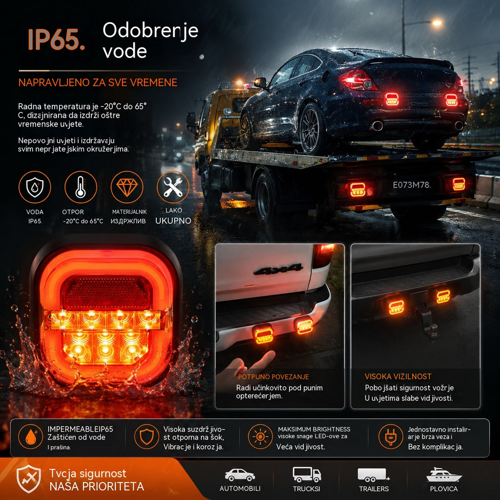 🚦【Univerzalno 12V/24V】🚦 LED svjetlo za prikolicu automobila
