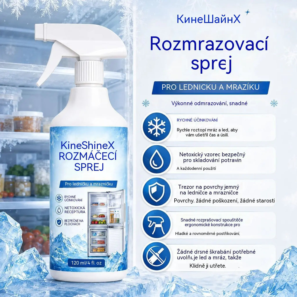 🔥【2 lahve za 560 Kč】❄️ Nový rozmrazovací sprej 2026 🧡 Rychle odstraňte led z mrazáku