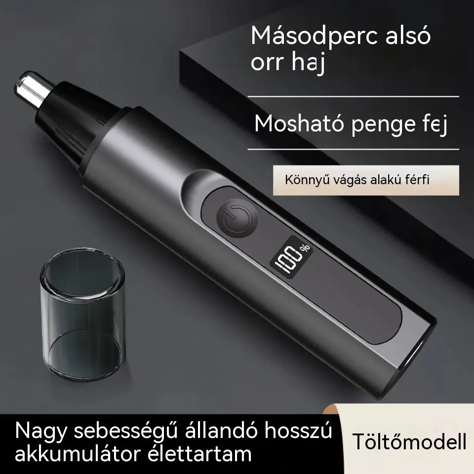 👃Orrszőrnyíró az orrlyukak tisztításához, újratölthető és hordozható