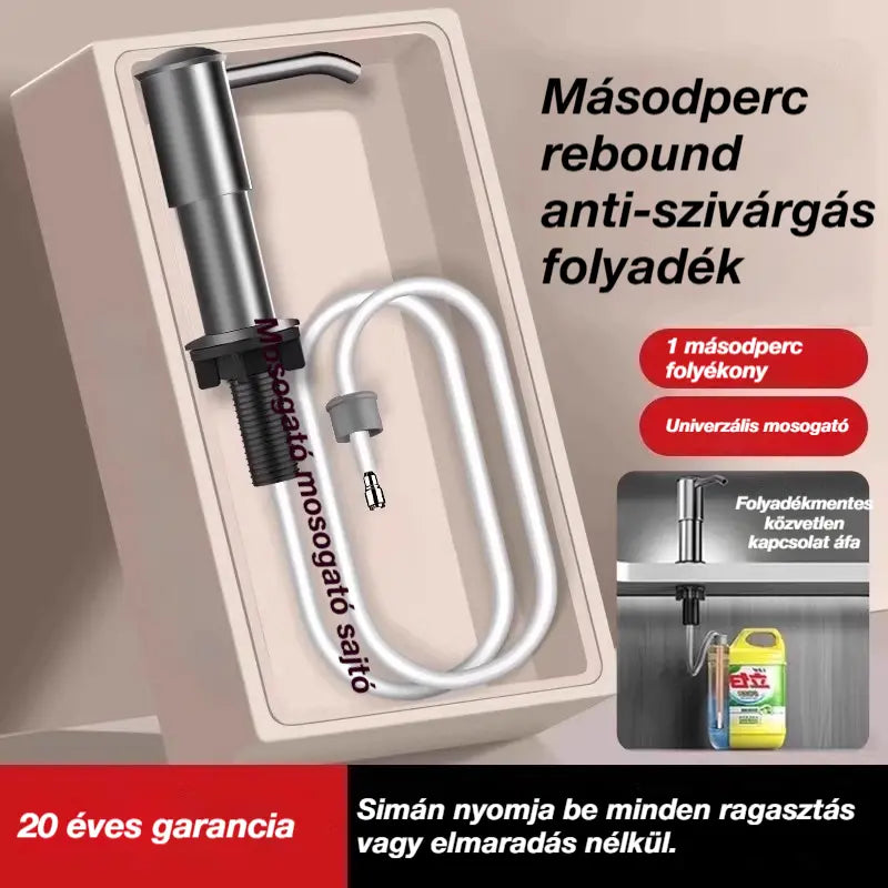 Fürdőszobai mosdó szappanadagoló hosszabbító csőkészlet