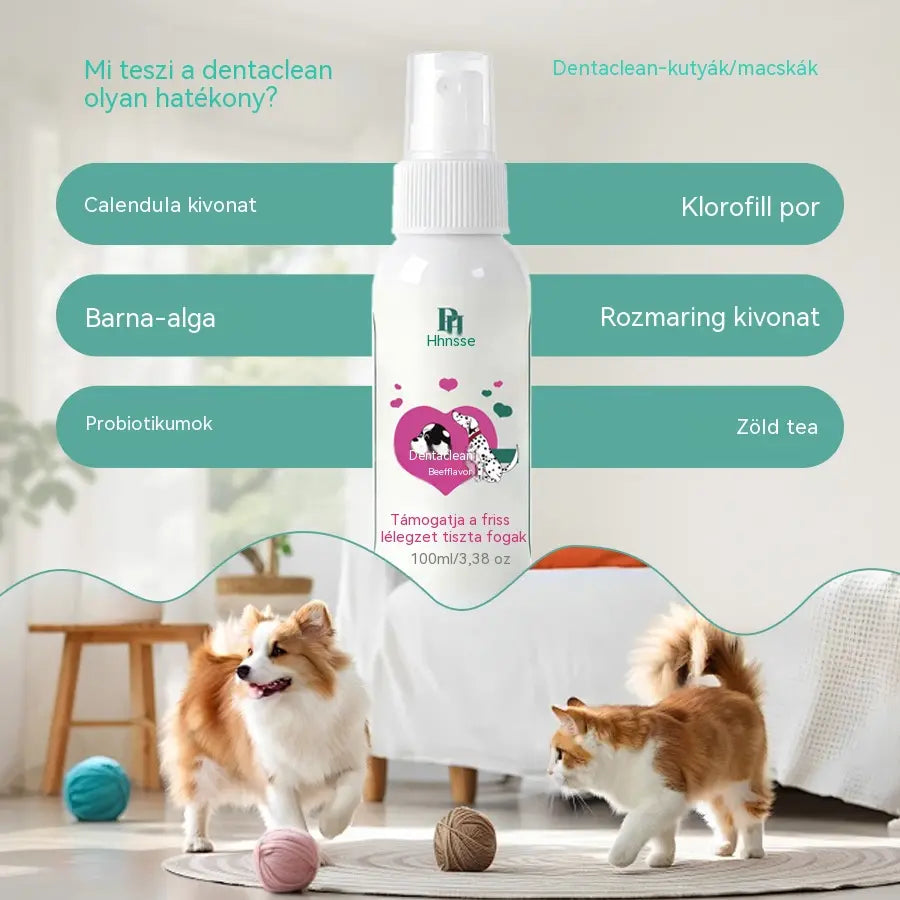 🐶🐱【Vásárolj egyet, kapsz egyet ingyen】Állatszőr- és fogtisztító spray