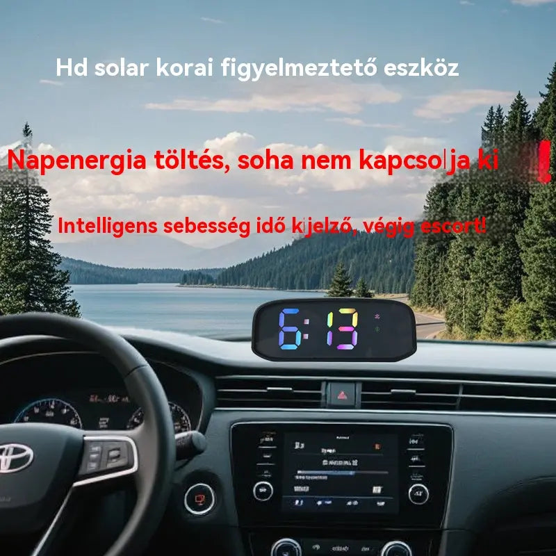 🚗Autó sebességmérő napelemes kijelzővel