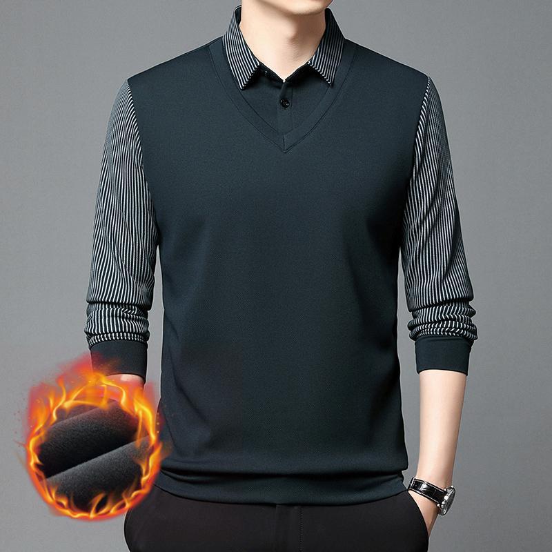 👔【M-4XL】Stílusos és sokoldalú, kétrészes férfi ing szett, tökéletes a változó évszakokhoz, és melegen tart ősszel és télen.