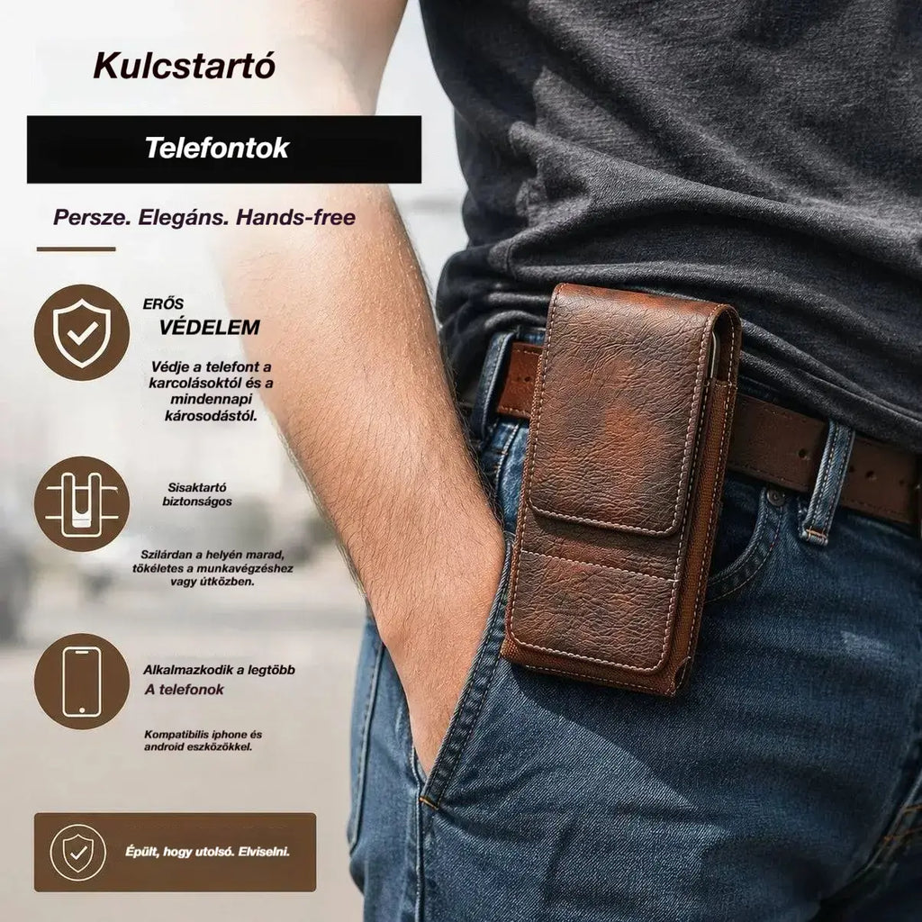 🔥 Mobiltelefontok övcsipesszel – mágneses záródású, tartós és kártyatartóval