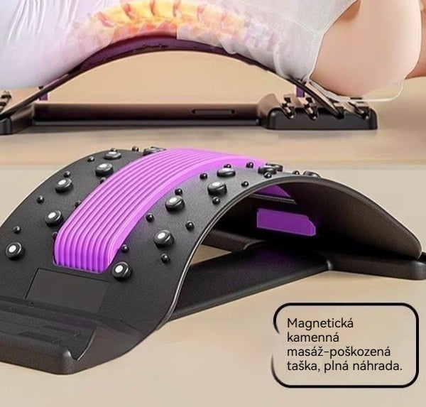 Úľava 3 v 1 Magnet, akupresúra a trakcia Magnetická terapia Akupunktúra Masáž Lumbálny tlakomer