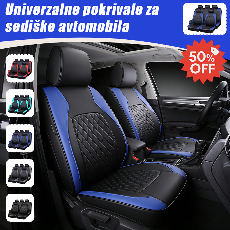 🚗🚗Univerzalni komplet mehkih usnjenih prevlek za avtomobilske sedeže