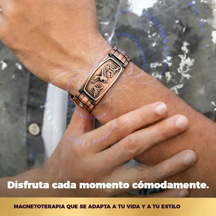 🔥【Pulsera + Collar】Pulsera magnética para hombre con diseño de águila