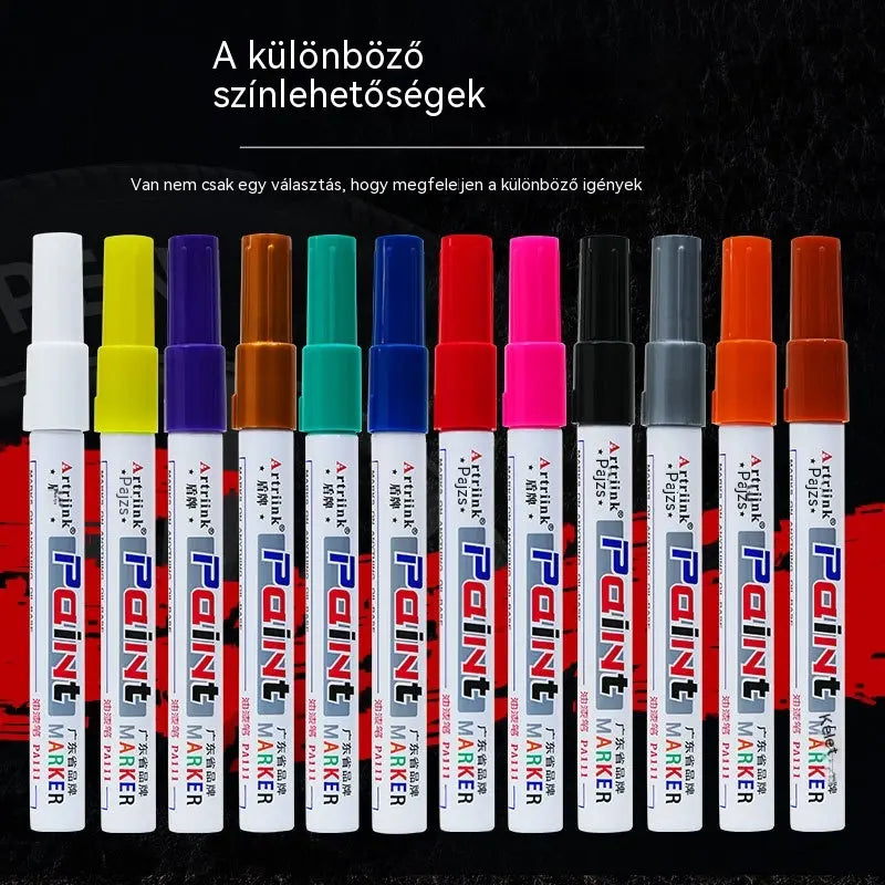 🚗 Olajbázisú vízálló gumiabroncs-festő toll – 🛠️ Erős, kopásálló jelölés és zökkenőmentes, egyedi autós személyre szabás ✨🖌️