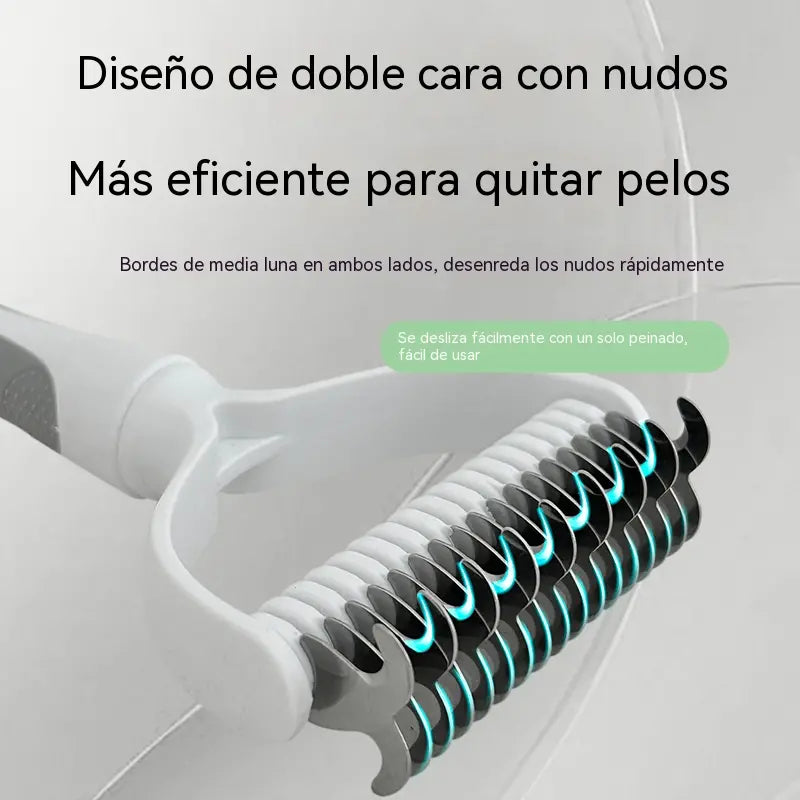 🐾 Herramienta profesional para eliminar el pelo muerto de perros y gatos: suave, eficaz y un hogar libre de pelo ✨💖