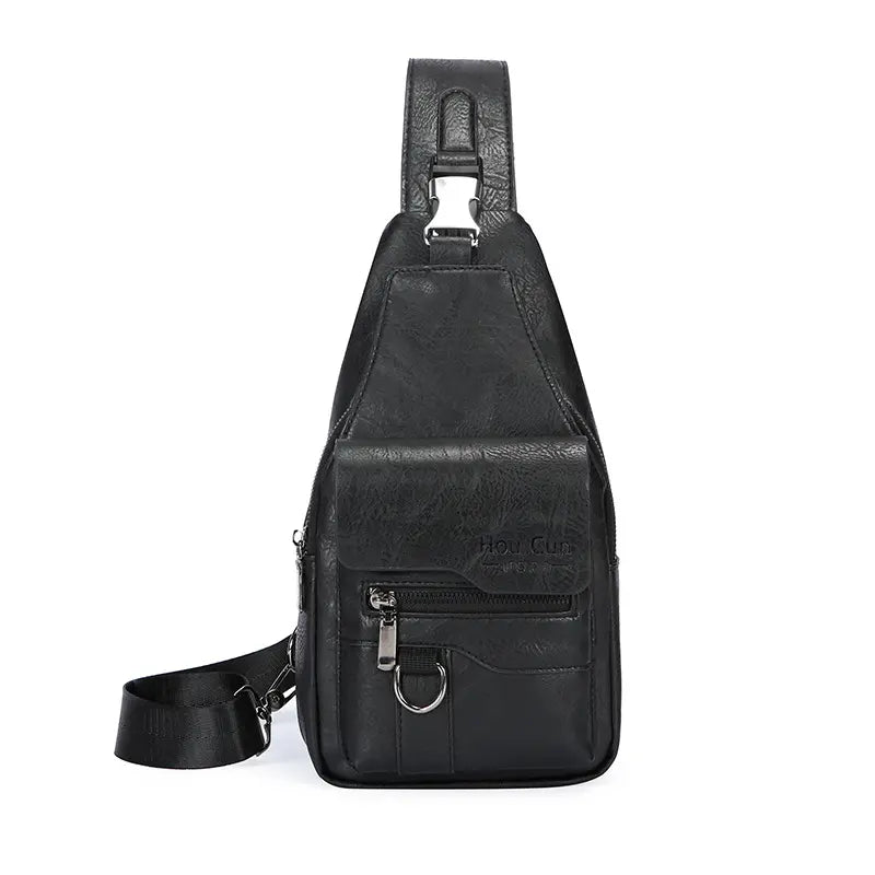 🎒 Nepromokavá taška přes rameno z pravé kůže v retro stylu: nezbytný doplněk pro každodenní dojíždění.