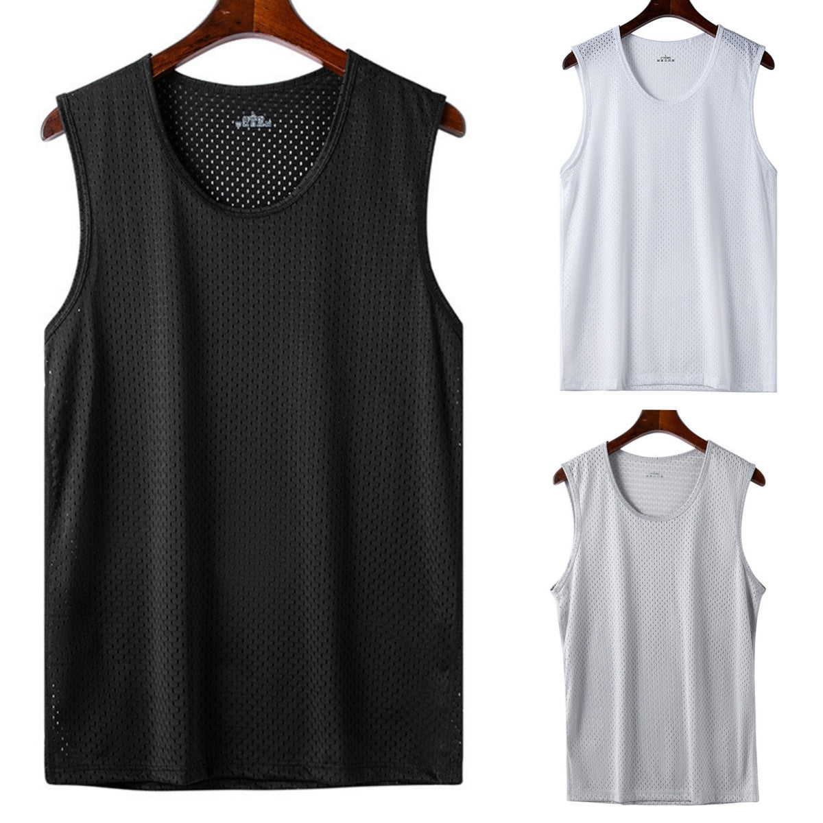 👕【Třídílná sada】Pánská ležérní trička s krátkým rukávem z příjemného hedvábí ✅ Lehká, prodyšná a rychleschnoucí