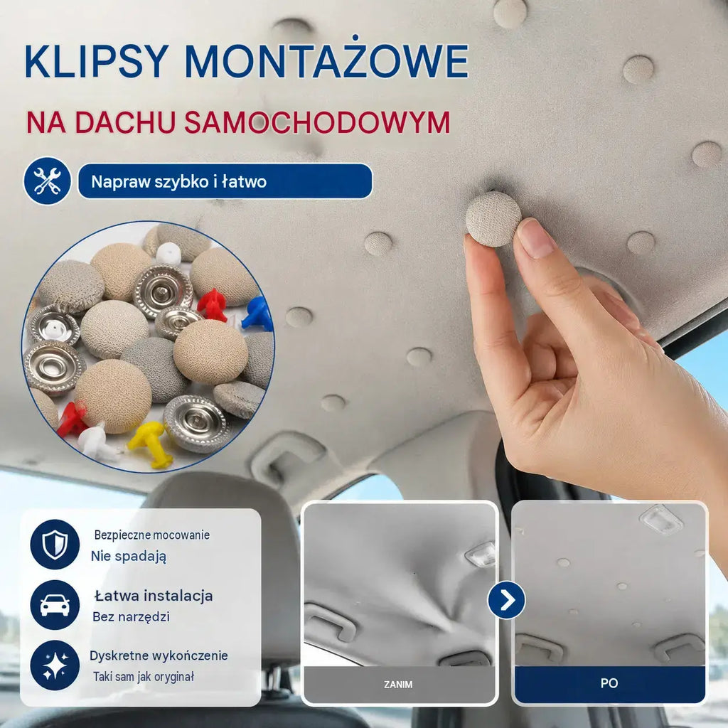 🔥【30 sztuk】Klamry do demontażu płóciennych pokryć dachowych (w zestawie zestaw narzędzi montażowych)