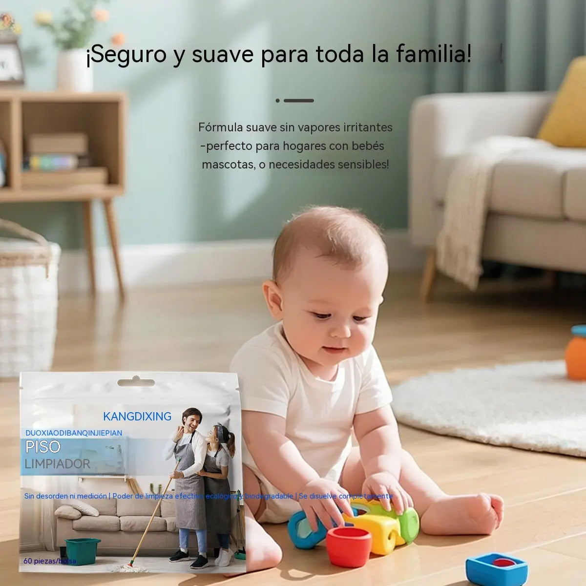 🧹✨ 【4 paquetes-240 tabletas】Pastillas de limpieza multiusos antibacterianas y desodorantes | Aptas para suelos de madera, laminados, azulejos y paredes de caravanas