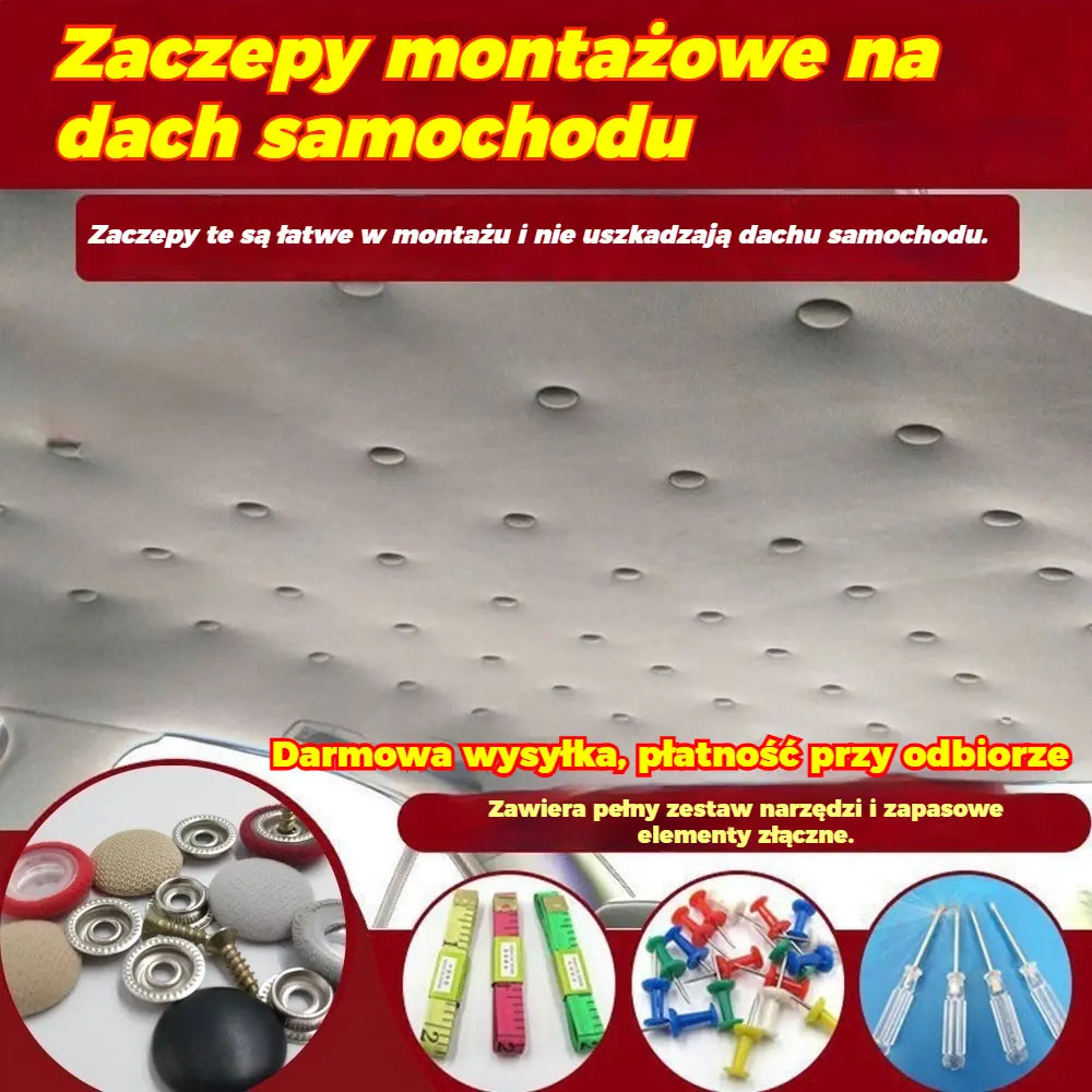 🔥【30 sztuk】Klamry do demontażu płóciennych pokryć dachowych (w zestawie zestaw narzędzi montażowych)