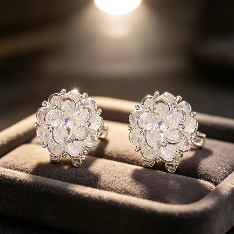 💎 2026-os promóció ✨ Elegáns virágos fülbevalók – Csillogó részletek, könnyű és kényelmes 🌸
