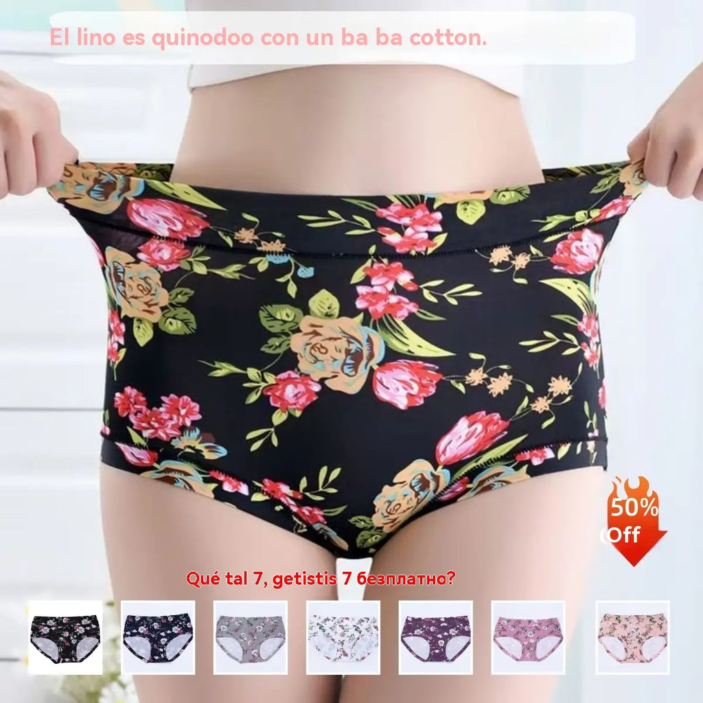 Kupite 4, dobijte 3 besplatno【50–110 kg】Udobno antibakterijsko pamučno donje rublje, novi modeli s printom