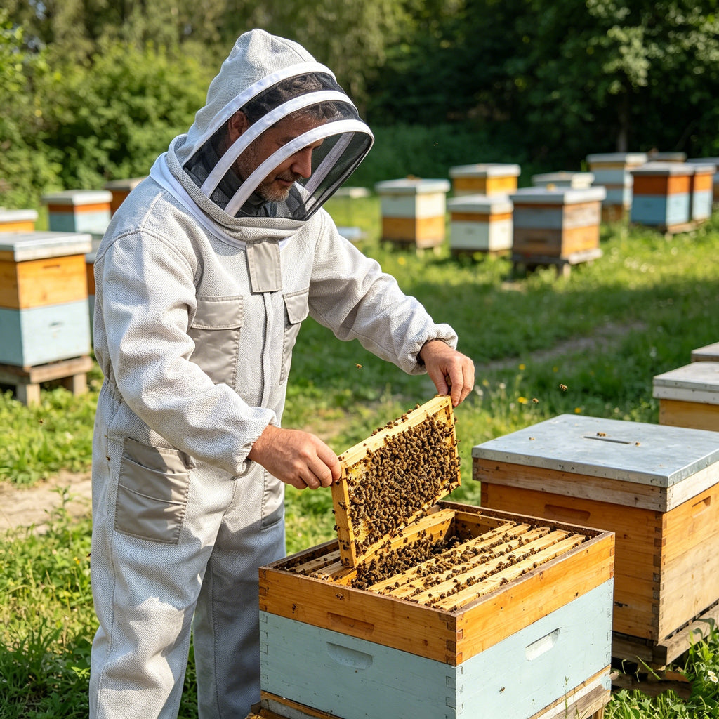 Jeden zestaw kosztuje 109 zł【M-2XL】🐝Kombinezon pszczółki wykonany z bawełnianej siateczki 3D