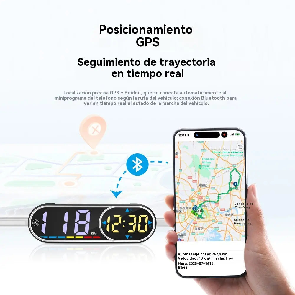 🚗Autó HUD kijelző | HD GPS kivetítés | Valós idejű sebesség és biztonságosabb vezetés