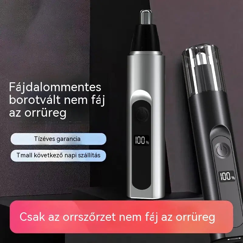 👃Orrszőrnyíró az orrlyukak tisztításához, újratölthető és hordozható