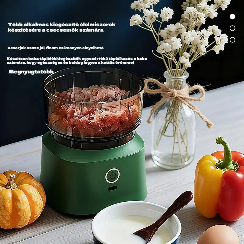 🔥 50% kedvezmény! 🔥 🥩⚡ Nagy kapacitású elektromos húsdaráló: Erős, gyors és könnyen használható | Ideális otthoni konyhába és házias ételekhez 🍔🌮