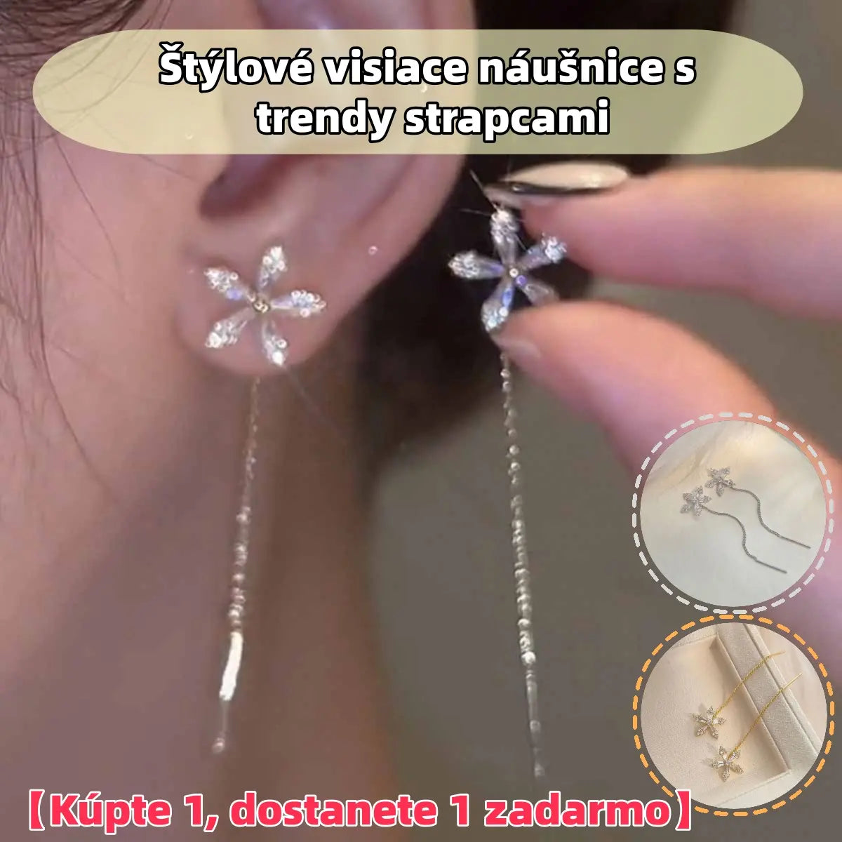 Elegantní a stylové náušnice s přívěskem a střapcem