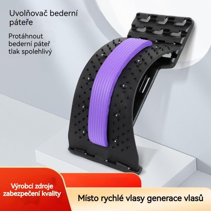Úľava 3 v 1 Magnet, akupresúra a trakcia Magnetická terapia Akupunktúra Masáž Lumbálny tlakomer