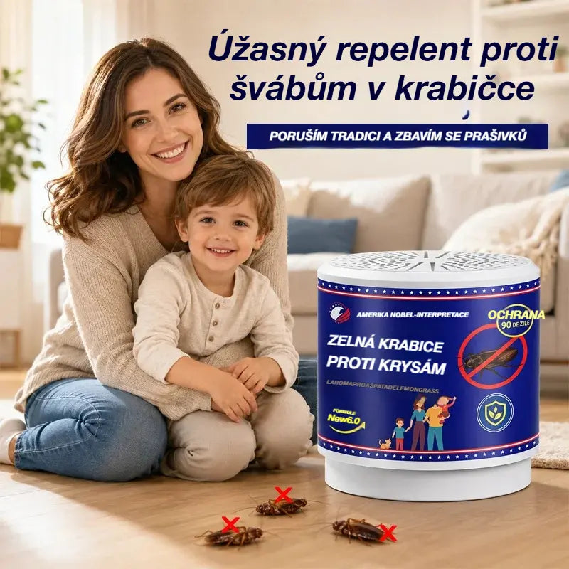 👍【2 ks】Kouzelná krabička na hubení švábů s botanickými extrakty - ekologický repelent bez toxických látek pro domácnosti a restaurace, dlouhotrvající účinnost