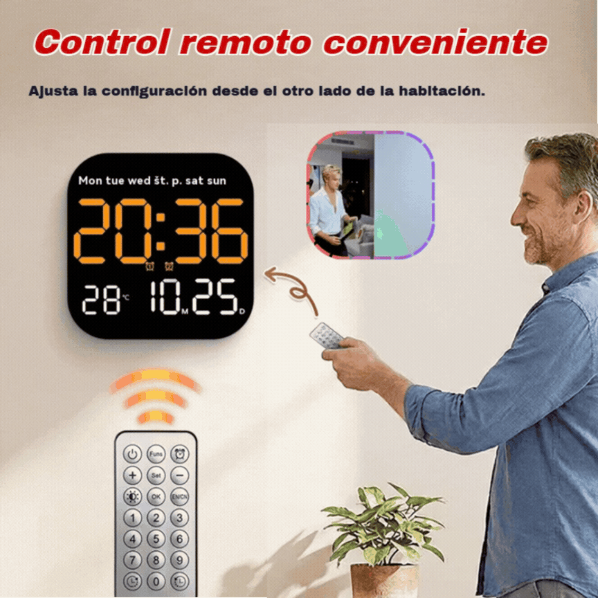 🕰️ ¡Más de 50.000 unidades vendidas! 🛏️ Reloj digital para el hogar y la oficina: ¡despierte suavemente y olvídese de las alarmas molestas! Brillo ajustable, funcionamiento silencioso por la noche. 🌙