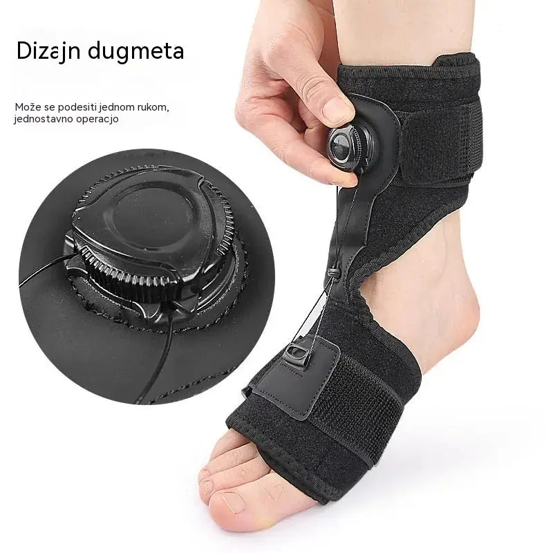 [Paquete de 2] Plantillas ortopédicas médicas para el tratamiento de la caída del pie y la fascitis plantar, con perilla de ajuste giratoria y soporte de aluminio, aptas para uso diurno y nocturno.