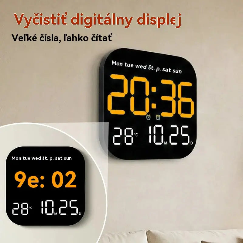 Časovo obmedzená 40% zľava! Digitálne hodiny do domácnosti a kancelárie