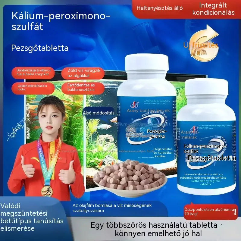 💧Víztisztító tabletták vízi élőhelyekhez