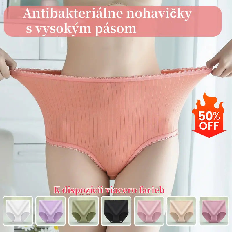 (8 položiek) Posledný deň 50% zľava - Antibakteriálne vodotesné nohavičky s vysokým pásom