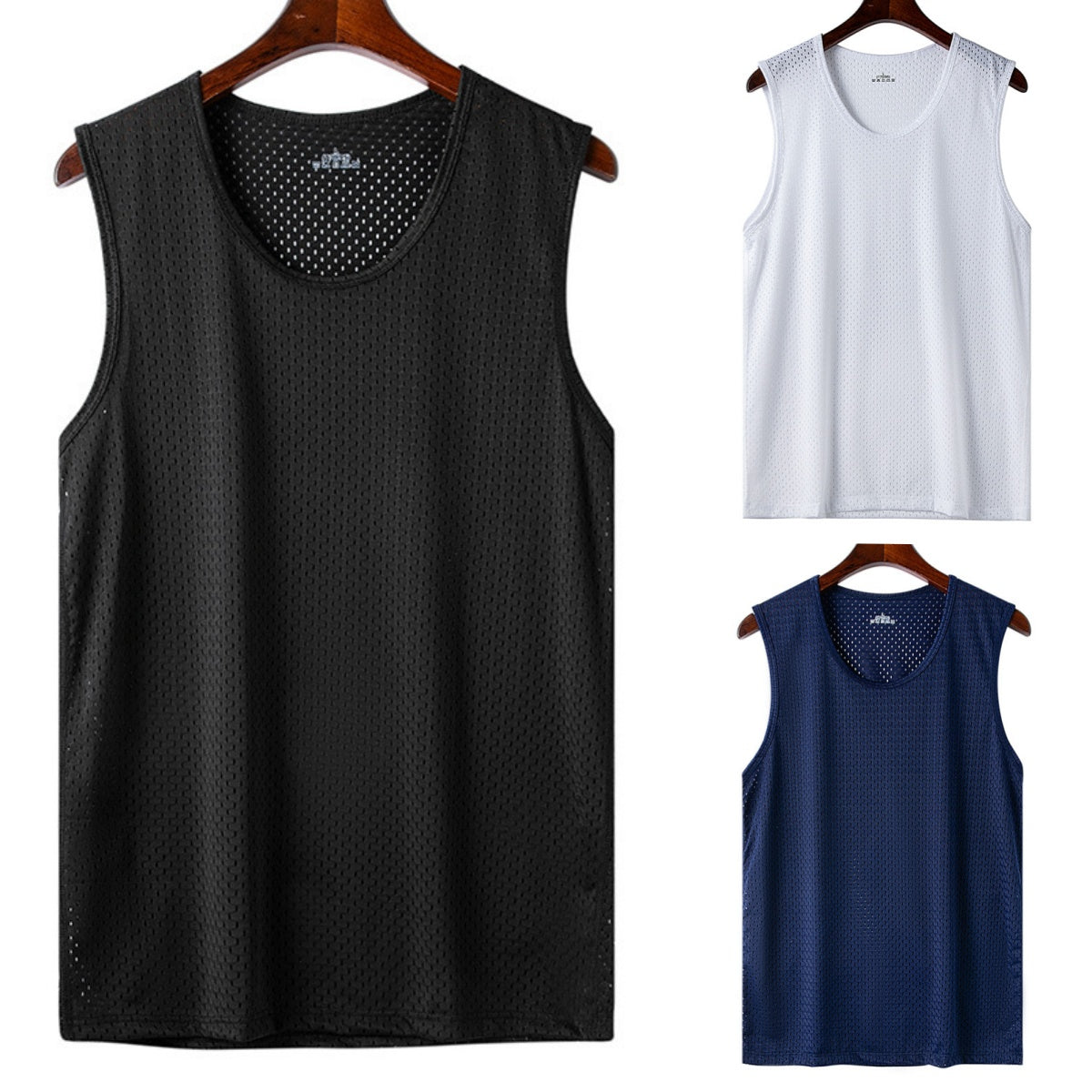 👕【Třídílná sada】Pánská ležérní trička s krátkým rukávem z příjemného hedvábí ✅ Lehká, prodyšná a rychleschnoucí