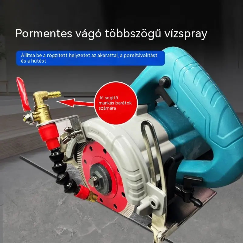 🛠️Sarokcsiszoló portalanító vízpermetezővel