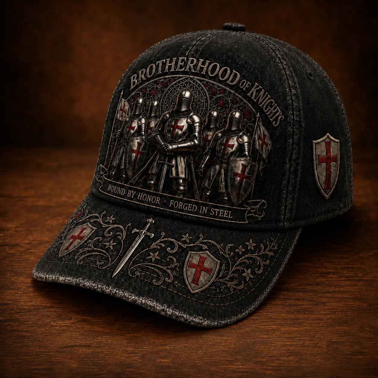 🛡️🧢 Baseballová čepice Guardian Knight, nastavitelná, prodyšná a s ochranou proti slunci.