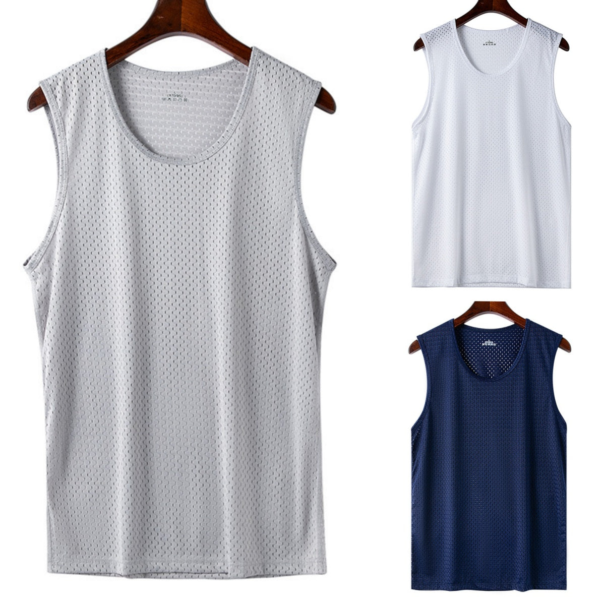 👕【Třídílná sada】Pánská ležérní trička s krátkým rukávem z příjemného hedvábí ✅ Lehká, prodyšná a rychleschnoucí