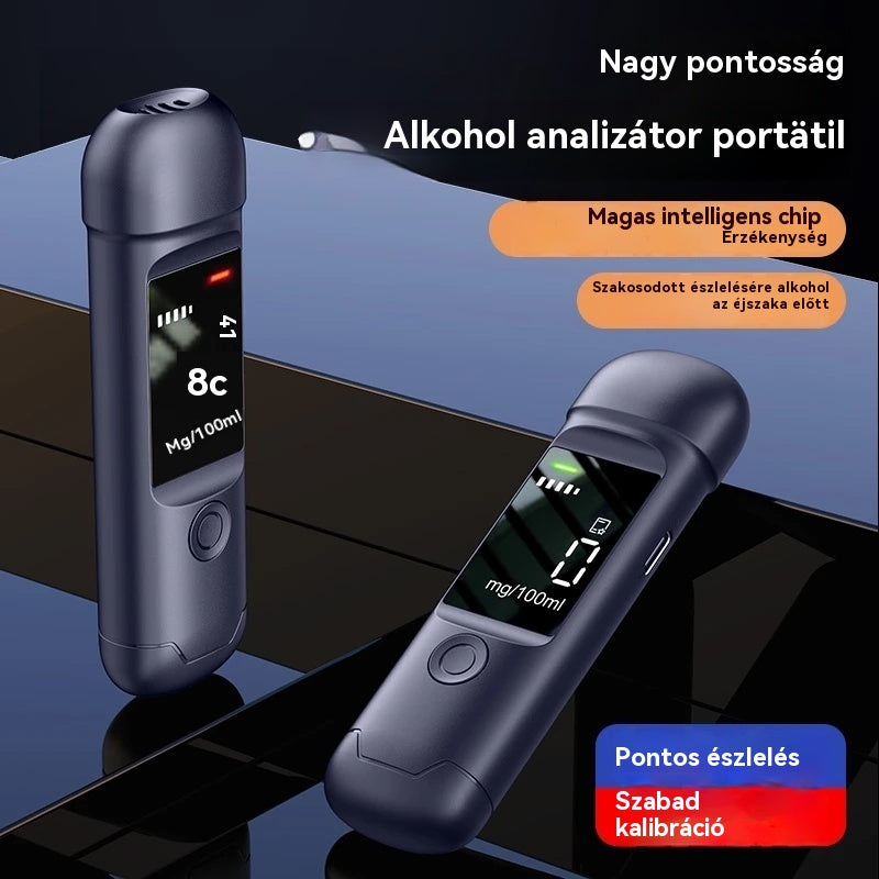 Nagy pontosságú hordozható alkoholszonda – Mérj vezetés előtt