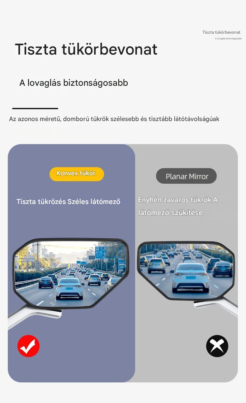 Állítható HD visszapillantó tükör motorkerékpárhoz
