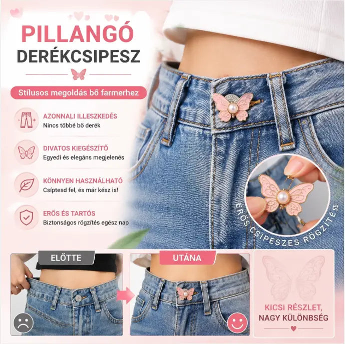 🔥8 db-os pillangós nadrág derékszorító